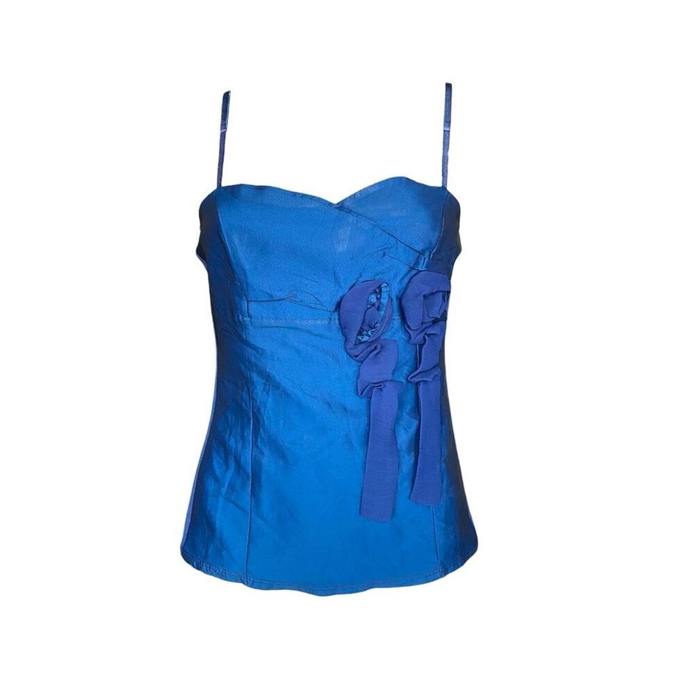 euro vintage rosette cami top